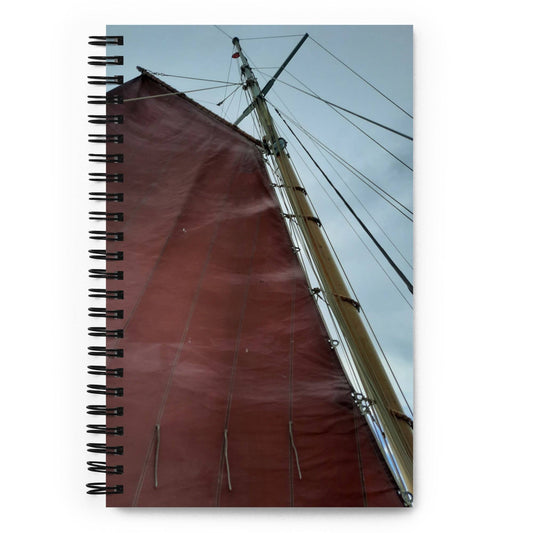 Traditional Sailing logbook Red gaff Sail