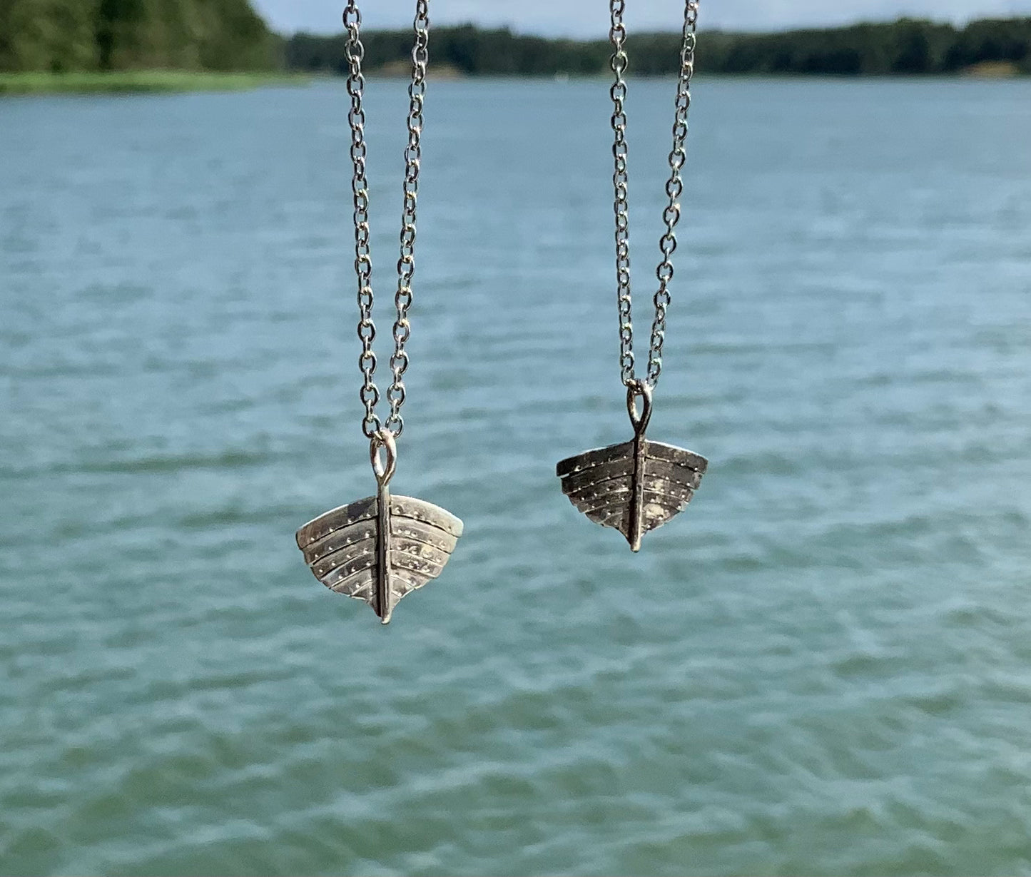 Wooden Boat pendant