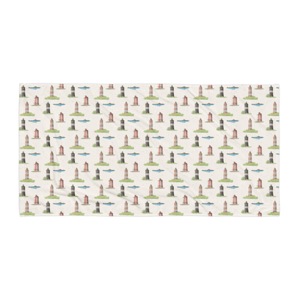 Nautical towel with Lighthouse design