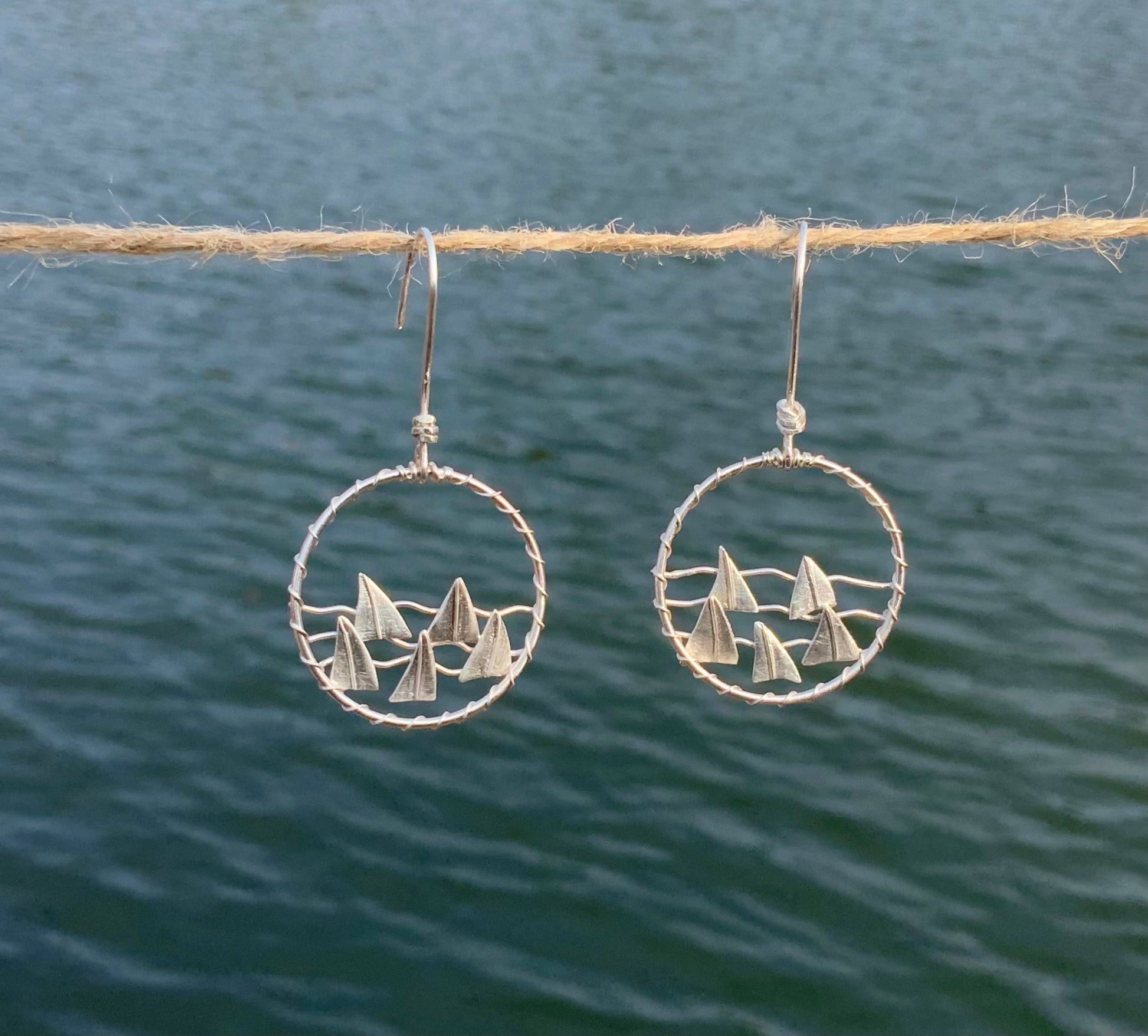 Regatta korvakorut purjehdus hopeakoru