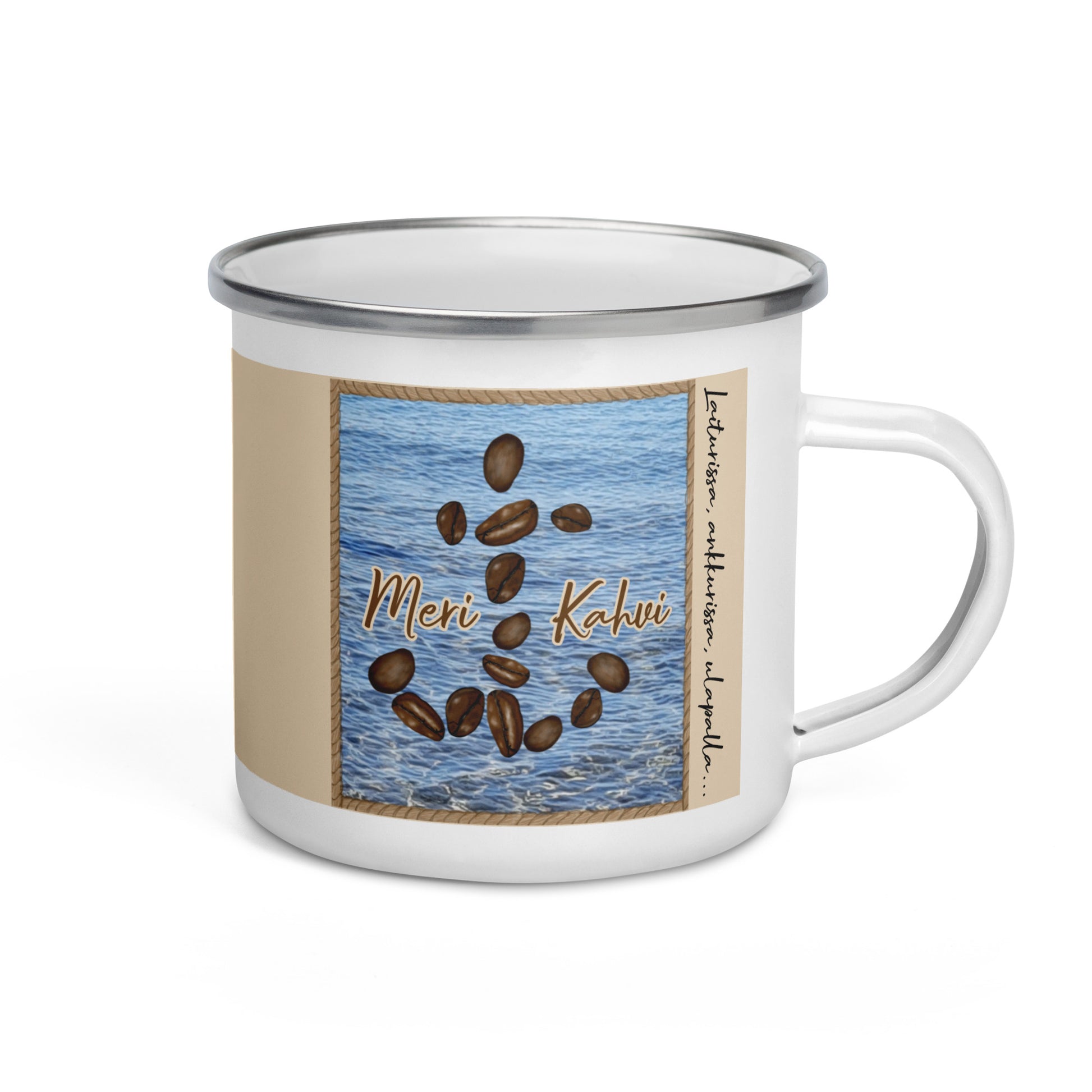 Merikahvi muki lahja veneilijälle