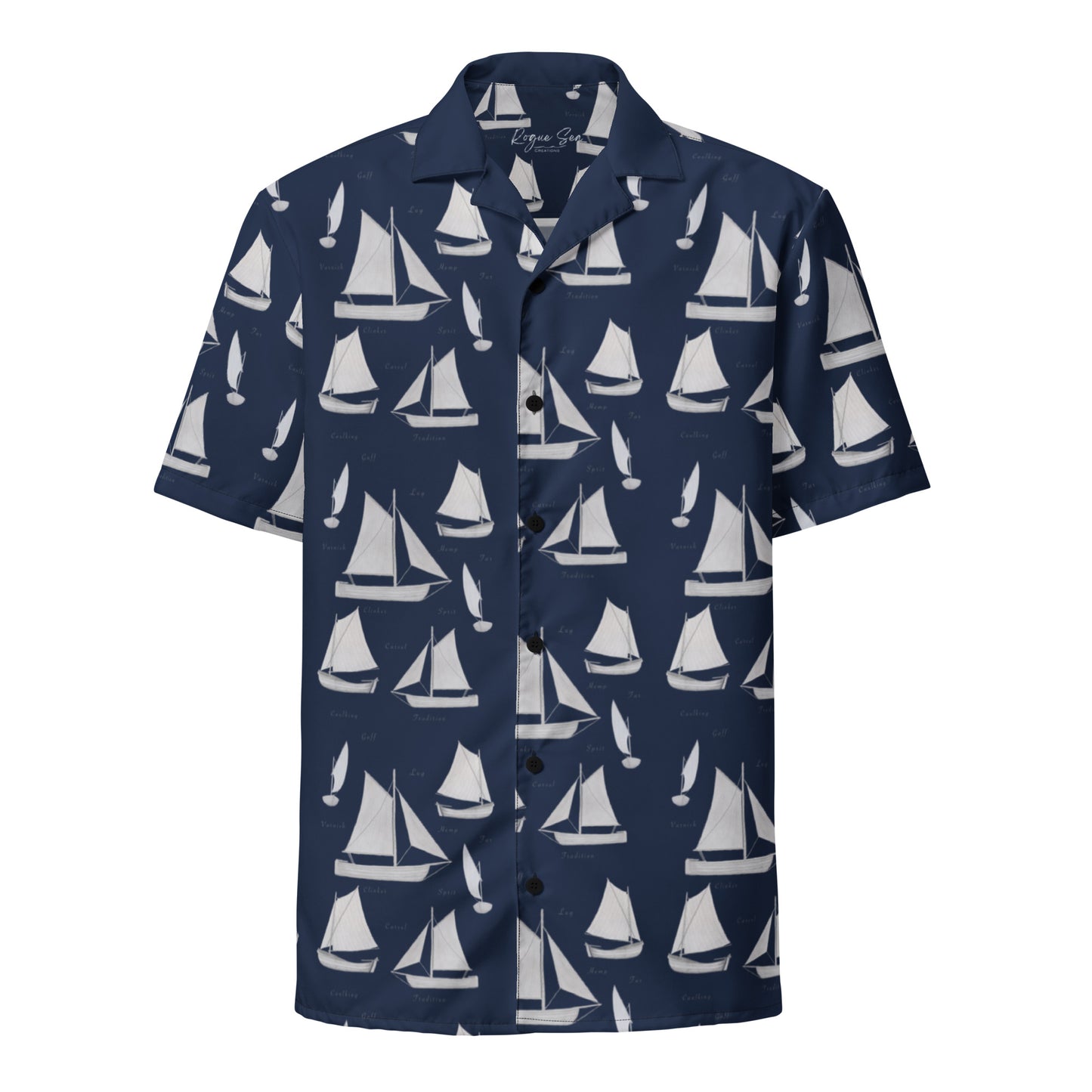 Wooden Sailboats button shirt