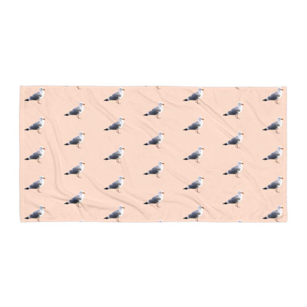 Seagulls bath towel