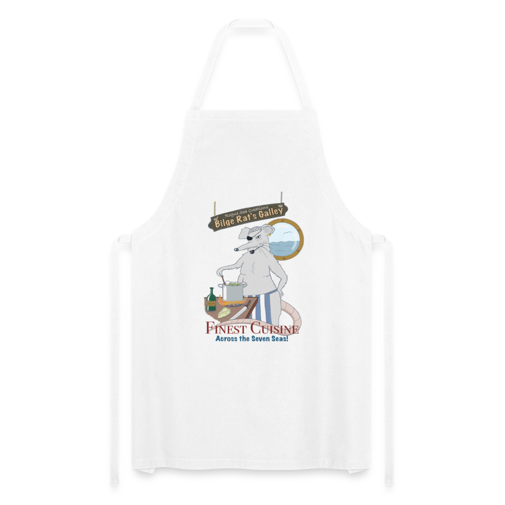 Bilge Rat's Galley apron - white