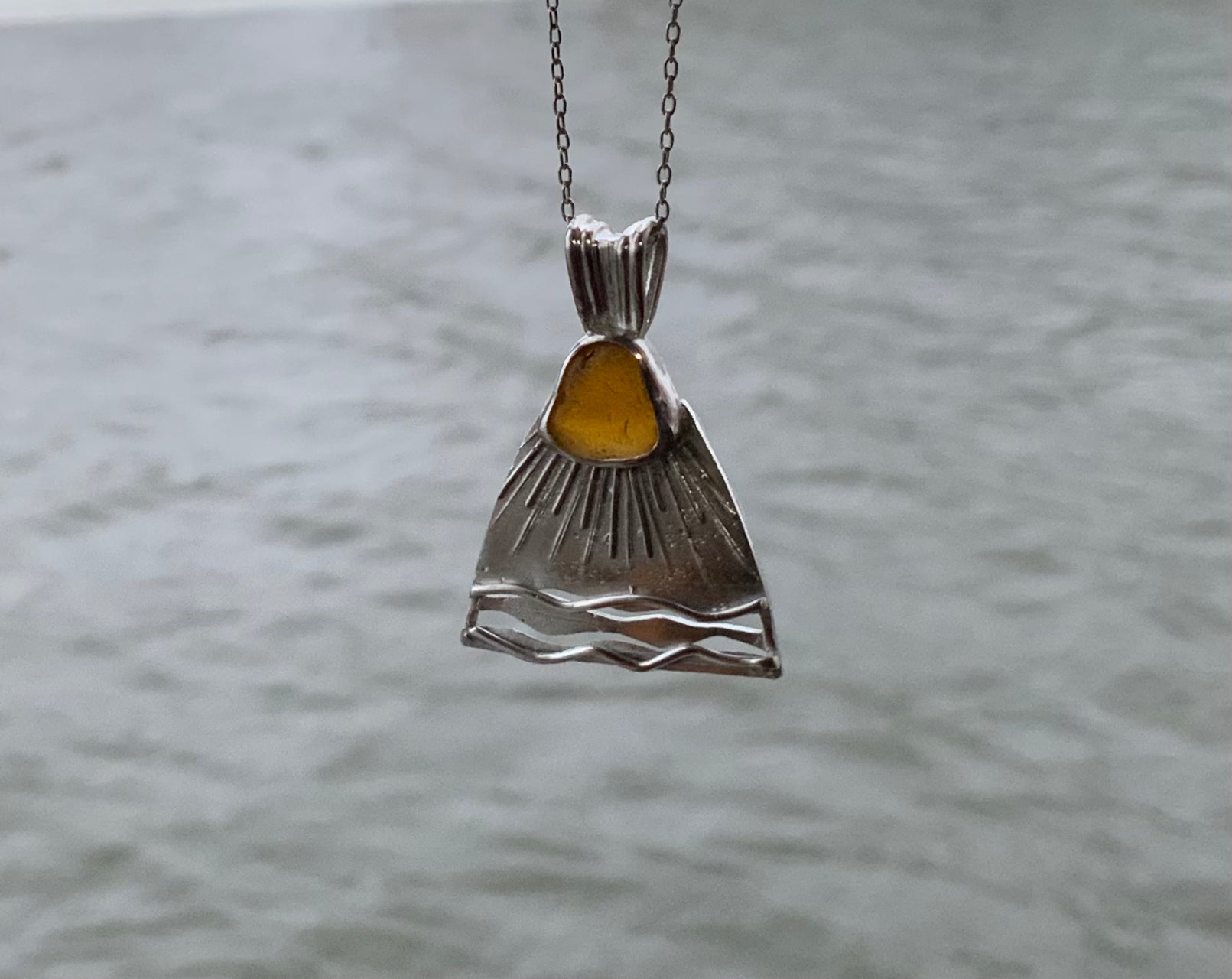 Baltic Sea Sun pendant Egyptian style jewelry