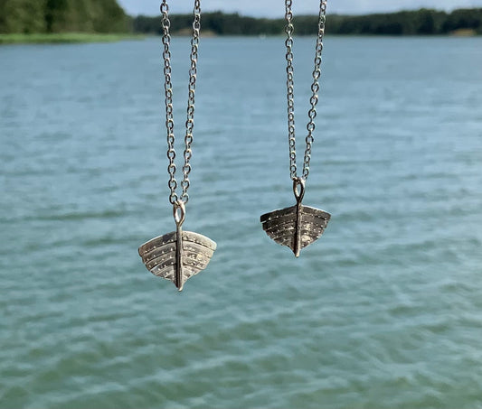 Wooden Boat pendant