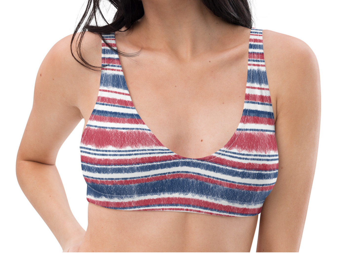 Marine Stripe bikini top