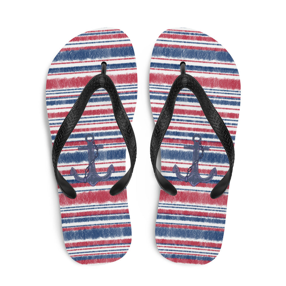 Marine Stripe anchor sandals