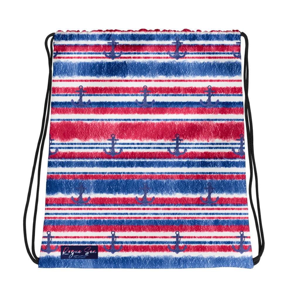 Marine Stripe bag with anchors