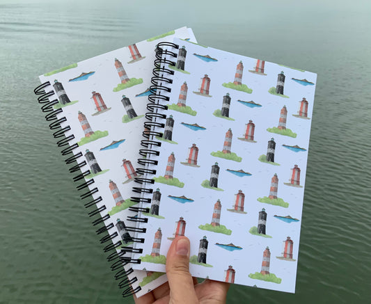 Majakka-aiheiset muistikirjat