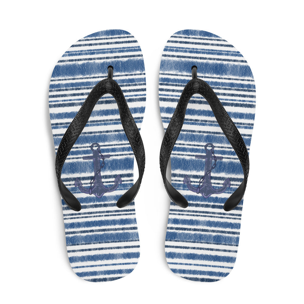 Blue Nautical stripe sandals