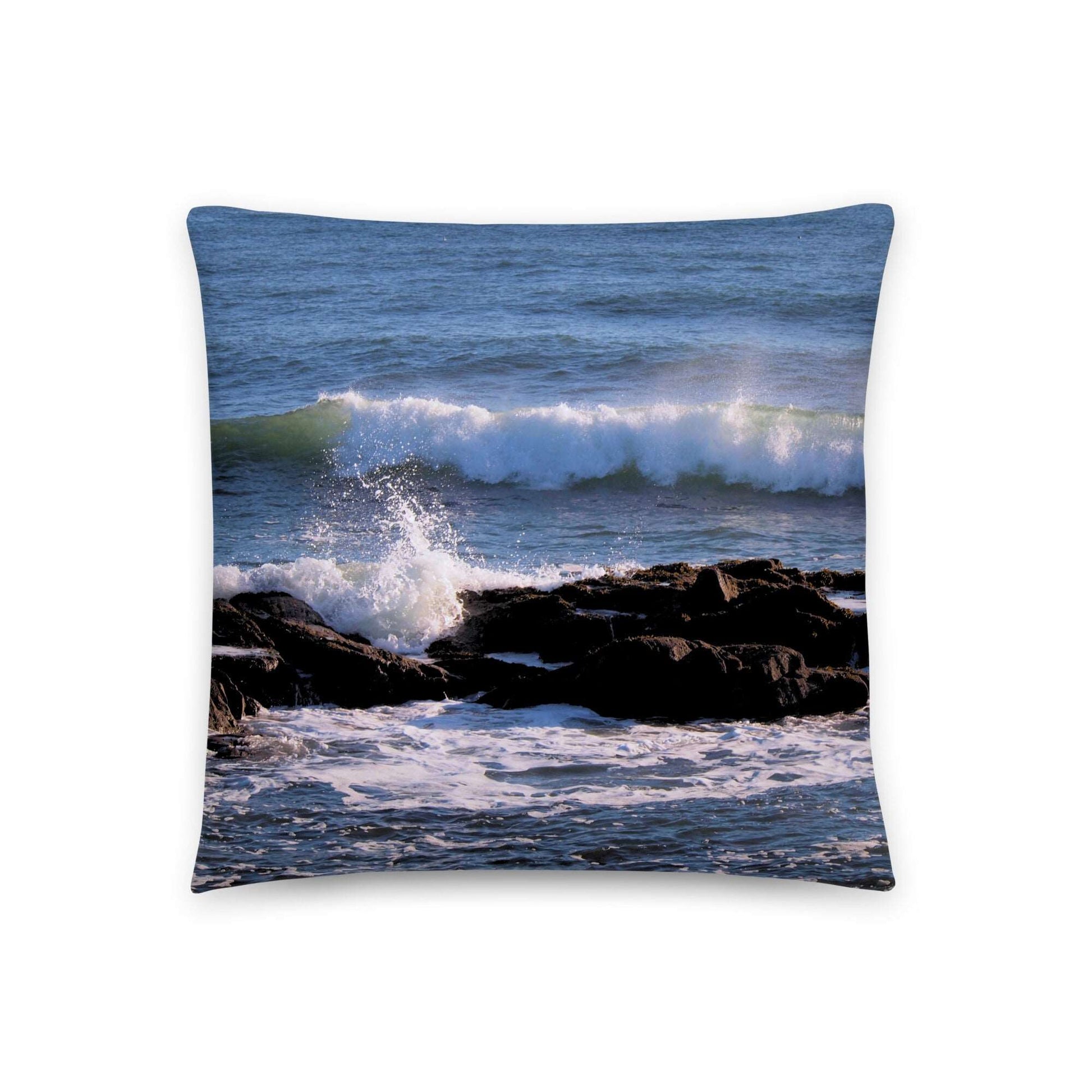 Nautical decor Ocean pillow waves