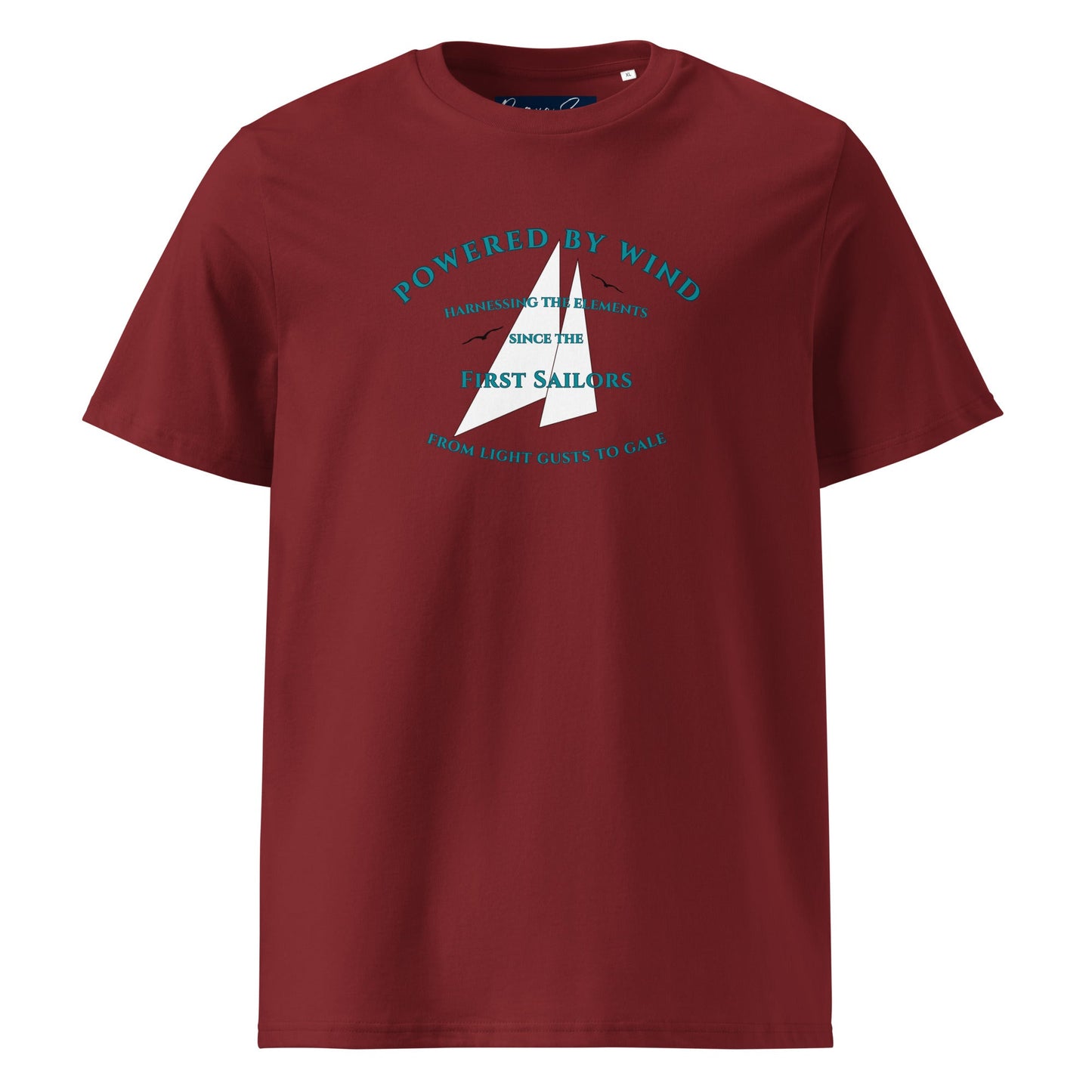 Powered by Wind sailing shirt white sails