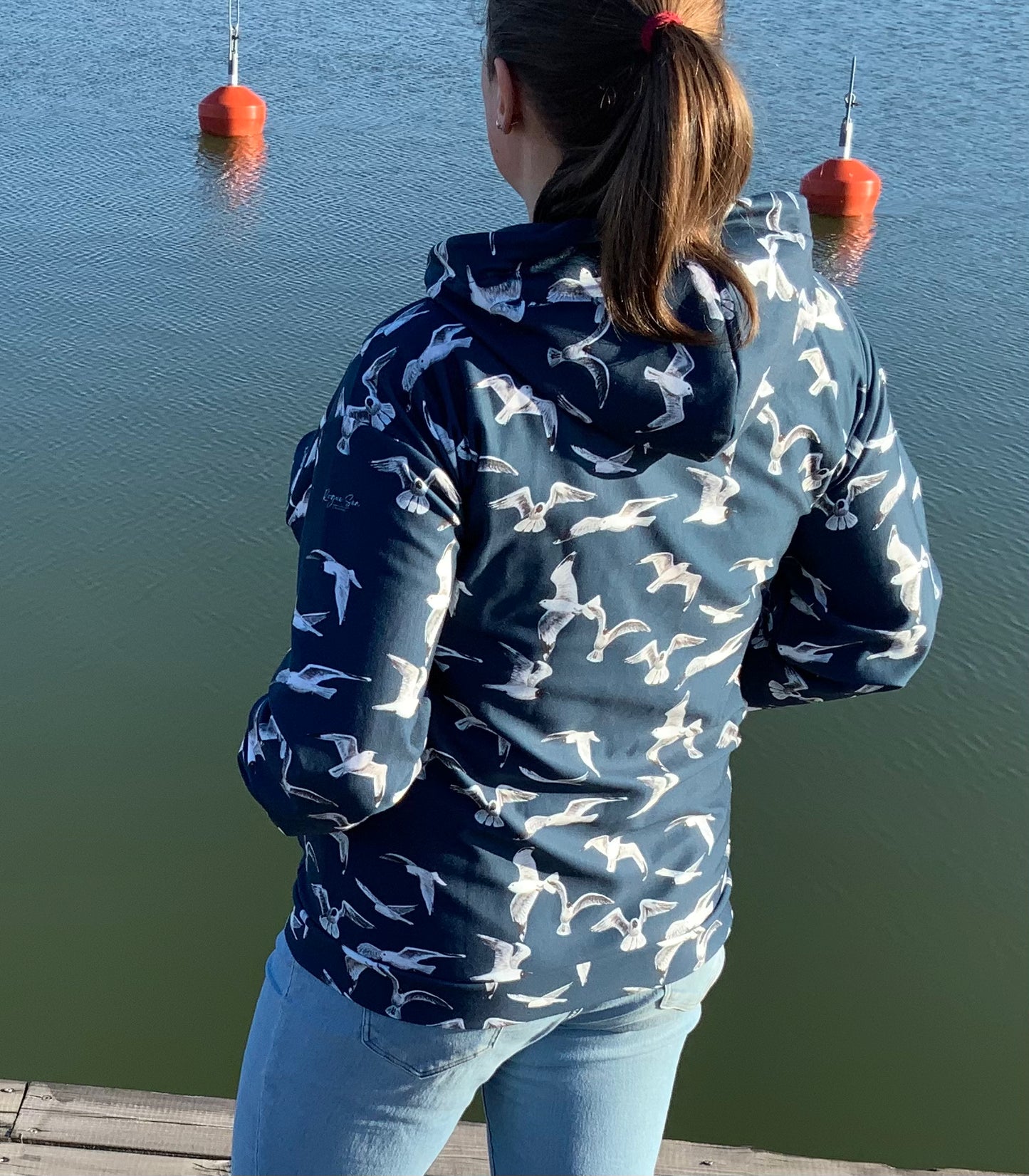 Flying Seagulls zip hoodie