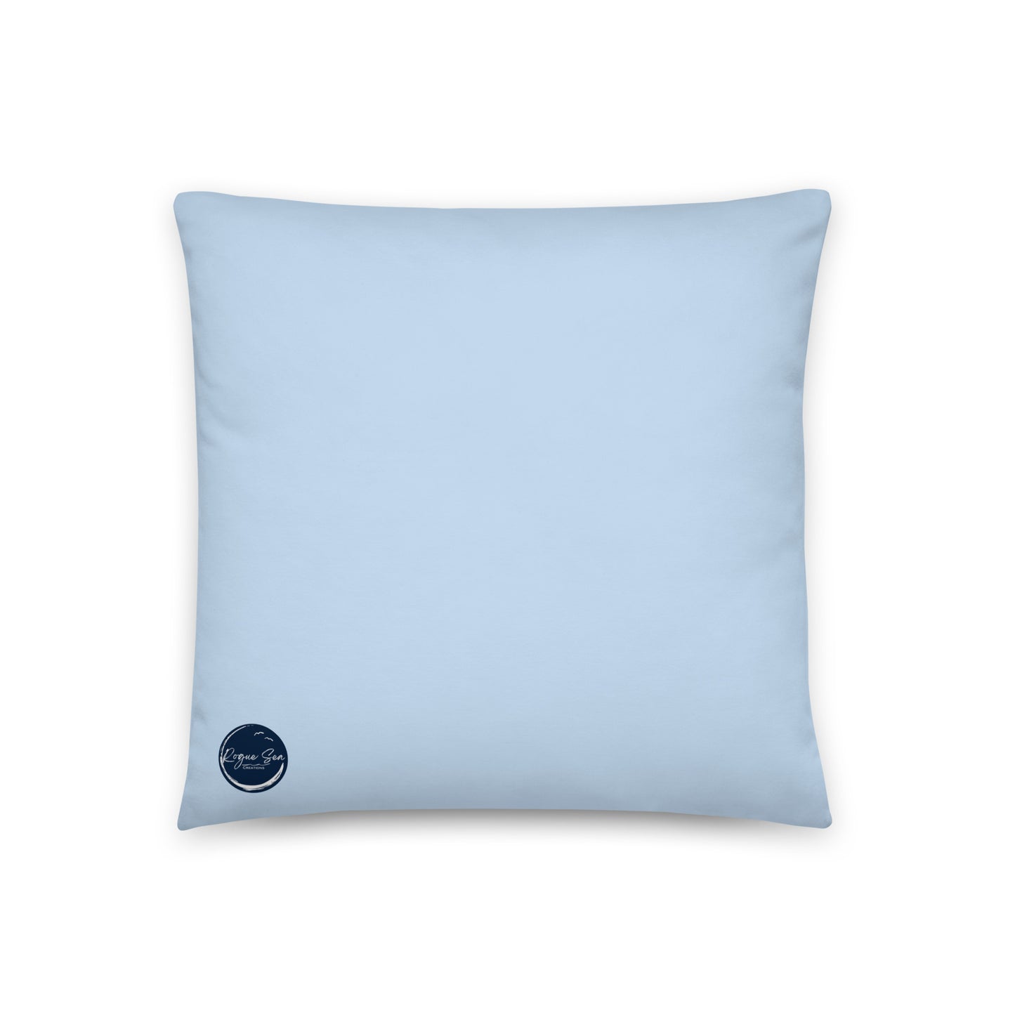 Wintery Seaside throw pillow