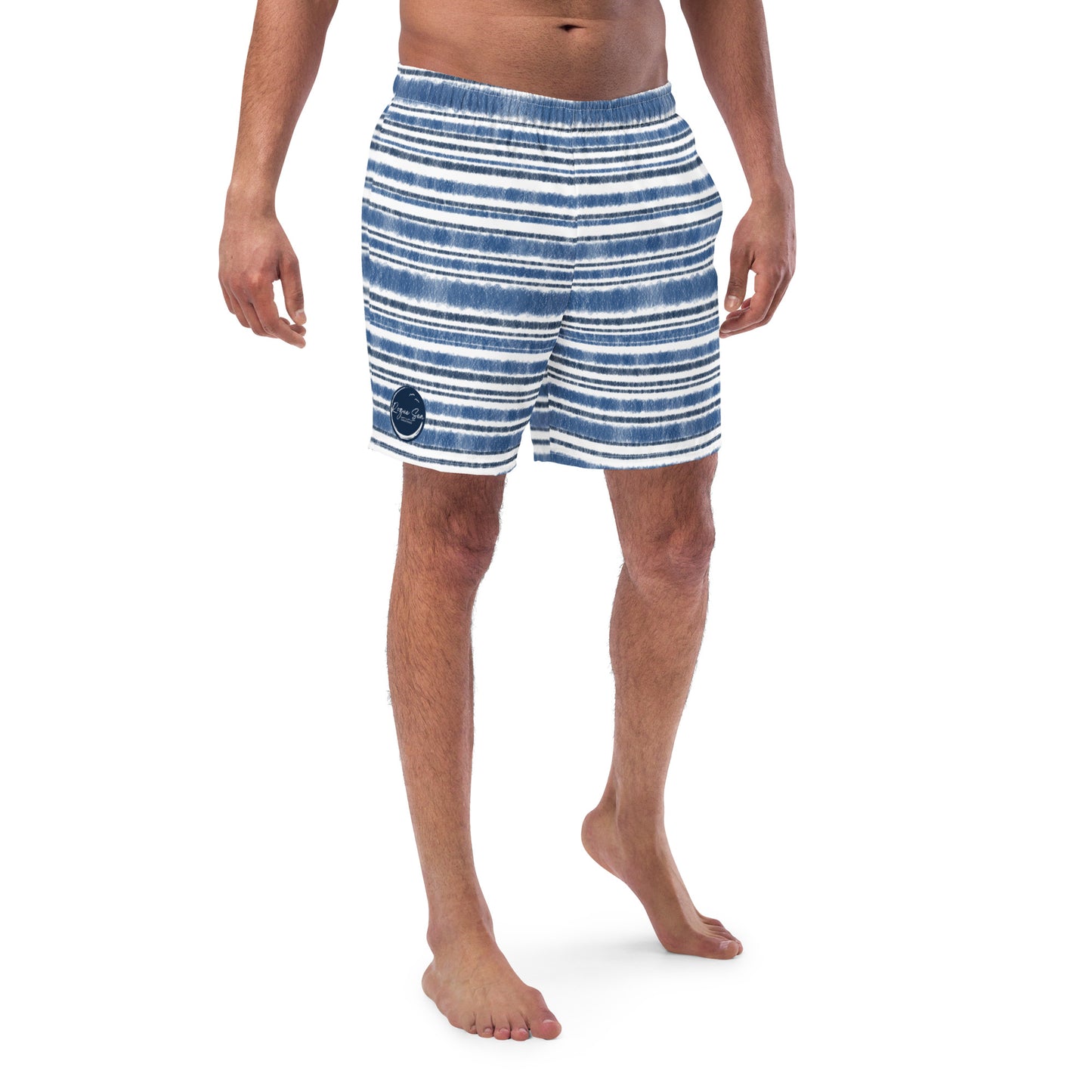 Blue Marine Stripe swim shorts