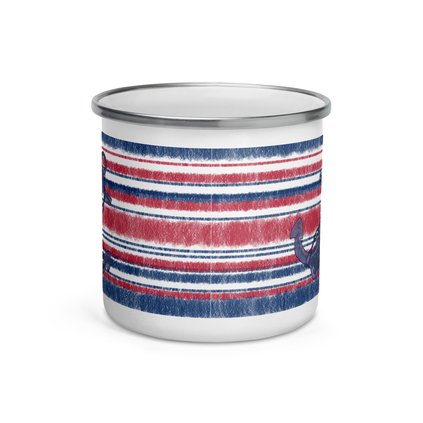 Marine Stripe anchor mug