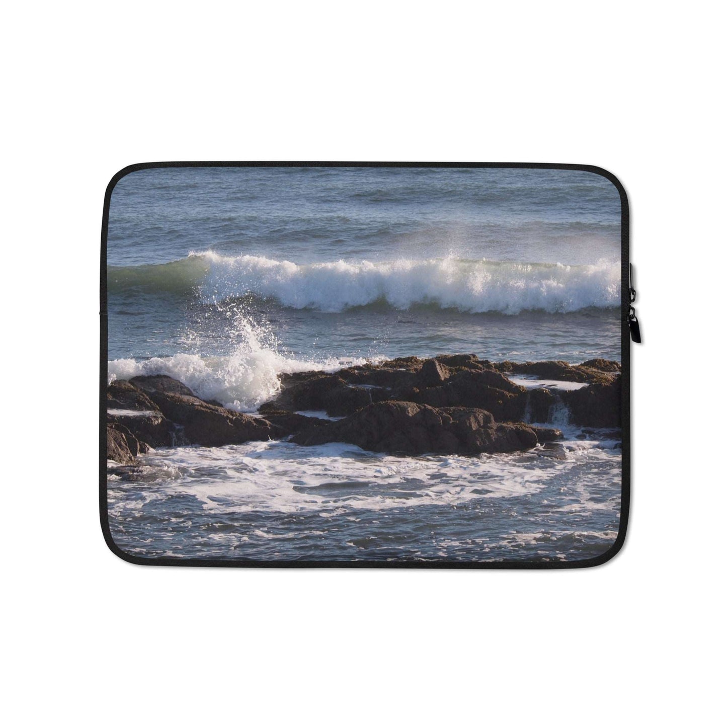 Nautical case for laptop sea waves