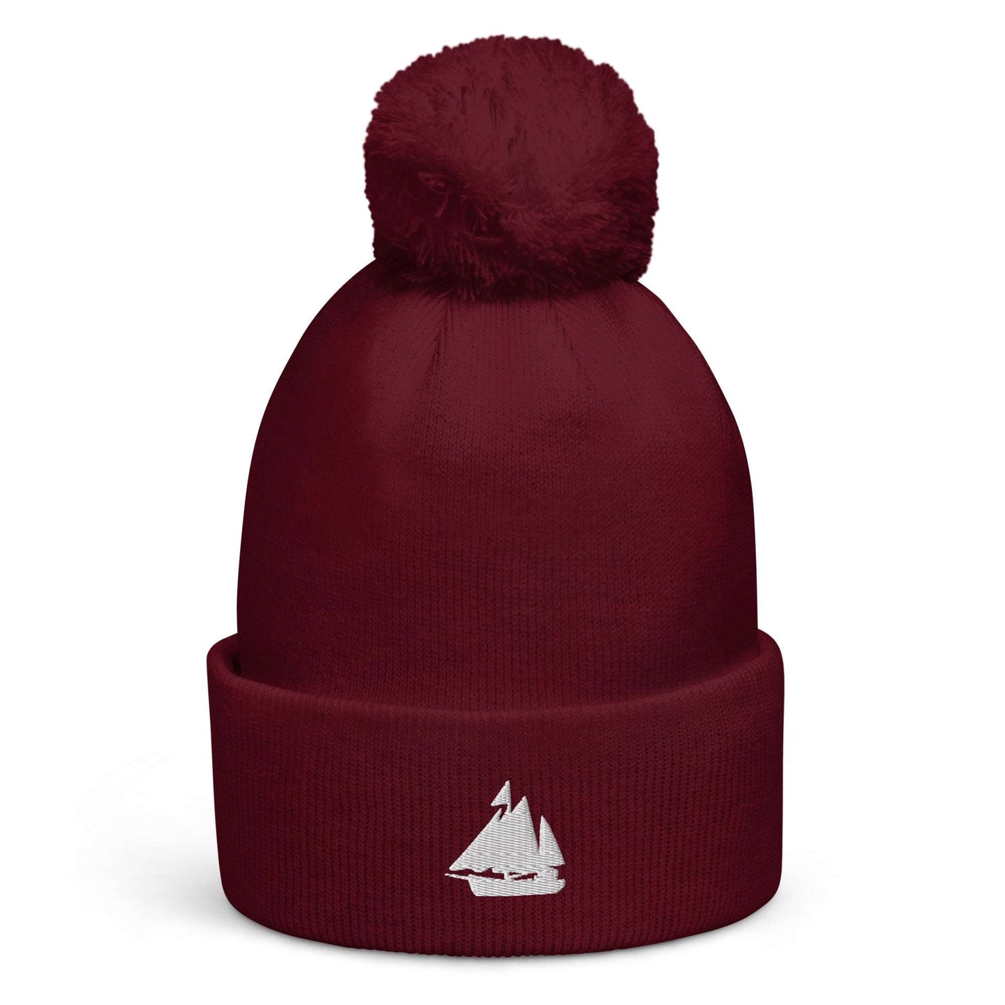 Red nautical beanie