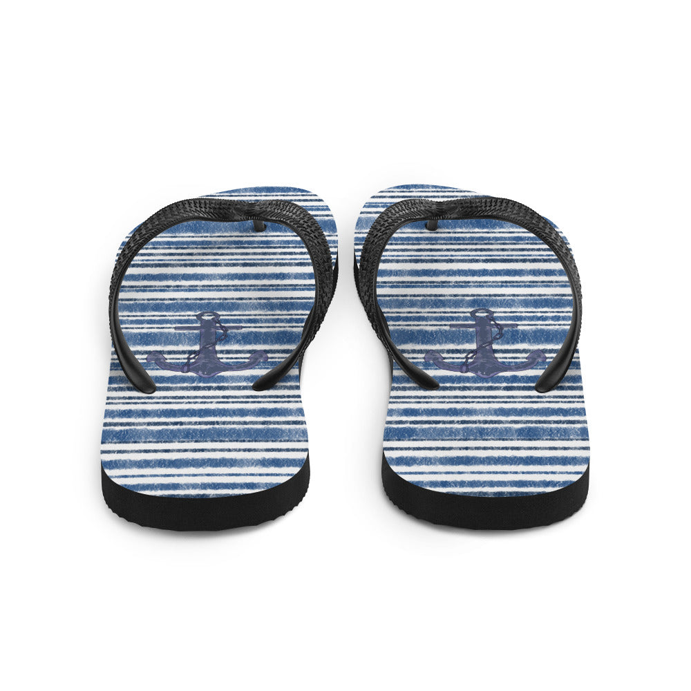 Blue Marine Stripe sandals