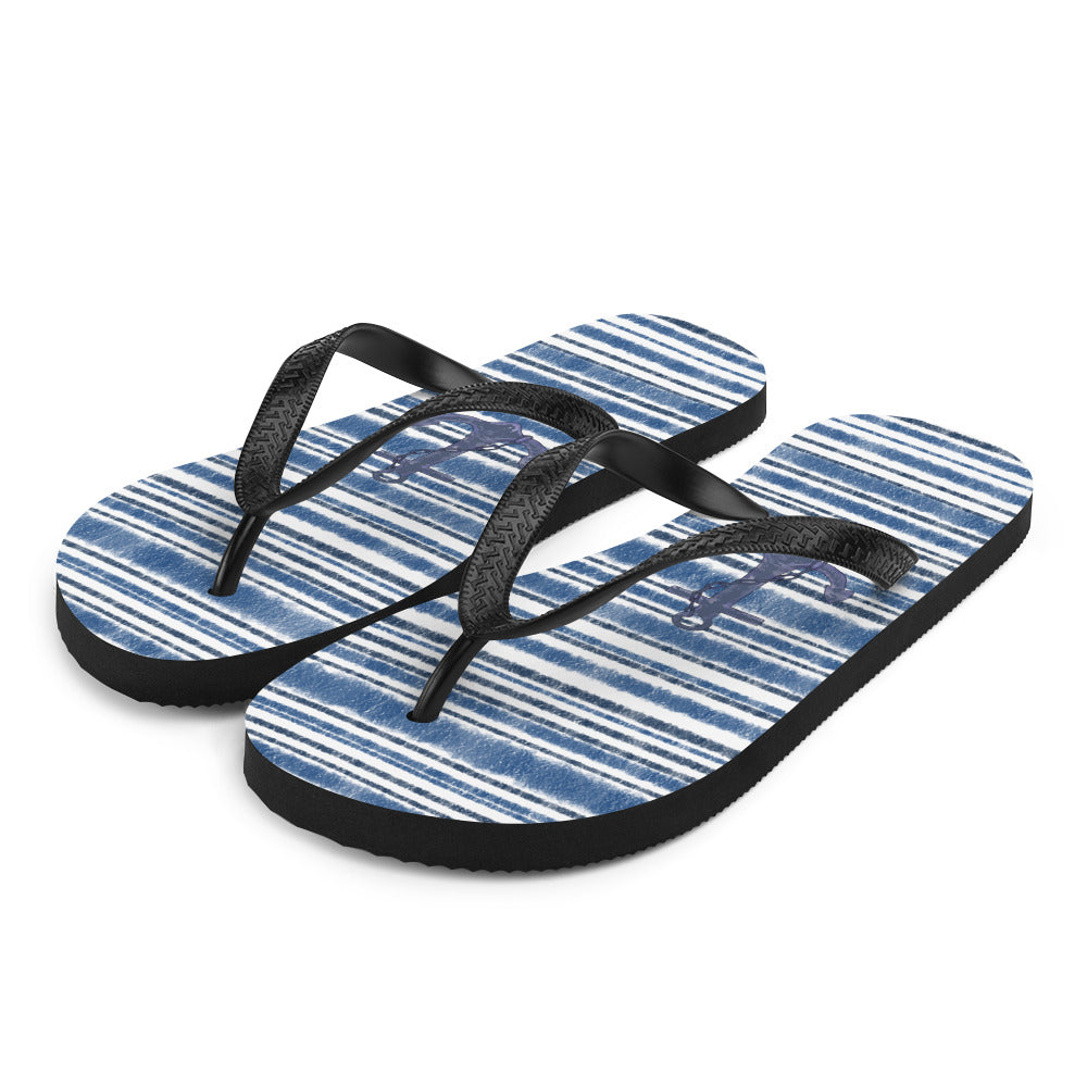 Blue Marine Stripe sandals