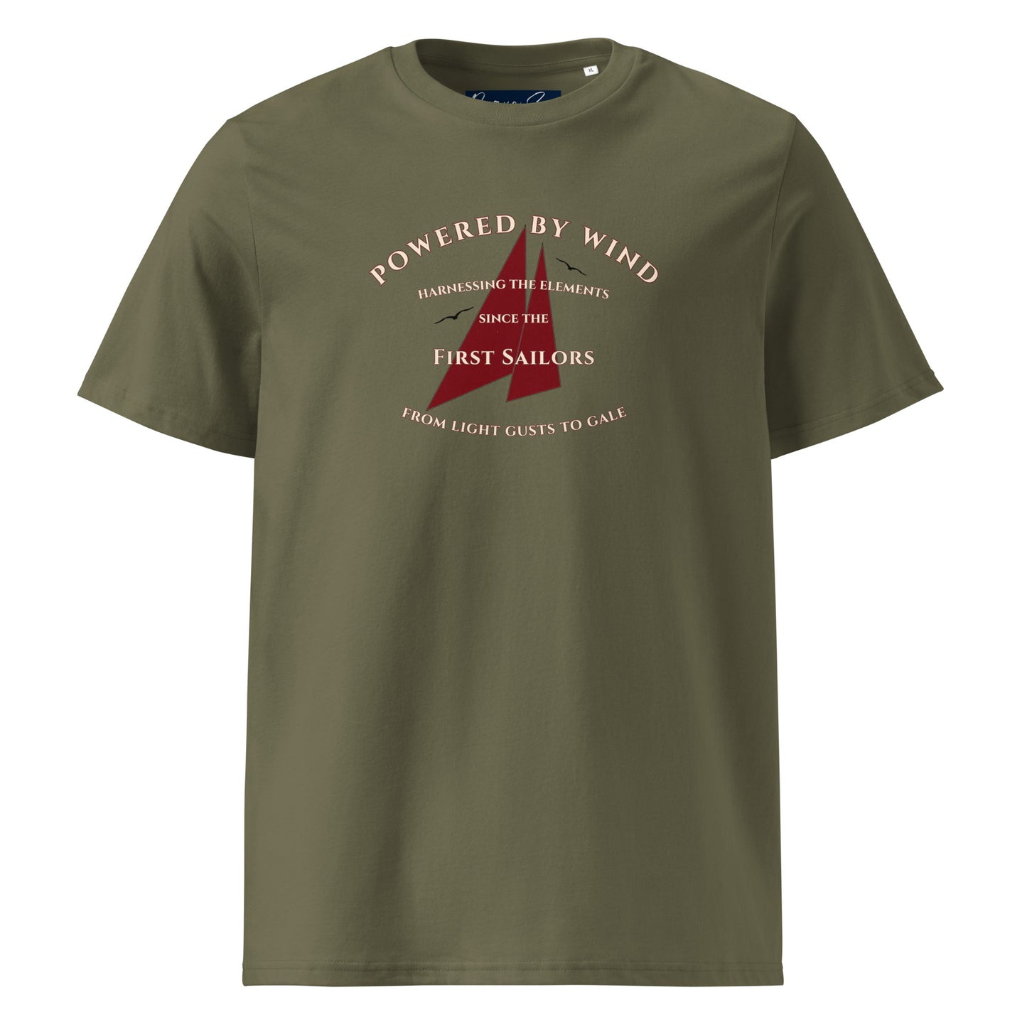 Powered by Wind t-shirt red foresails